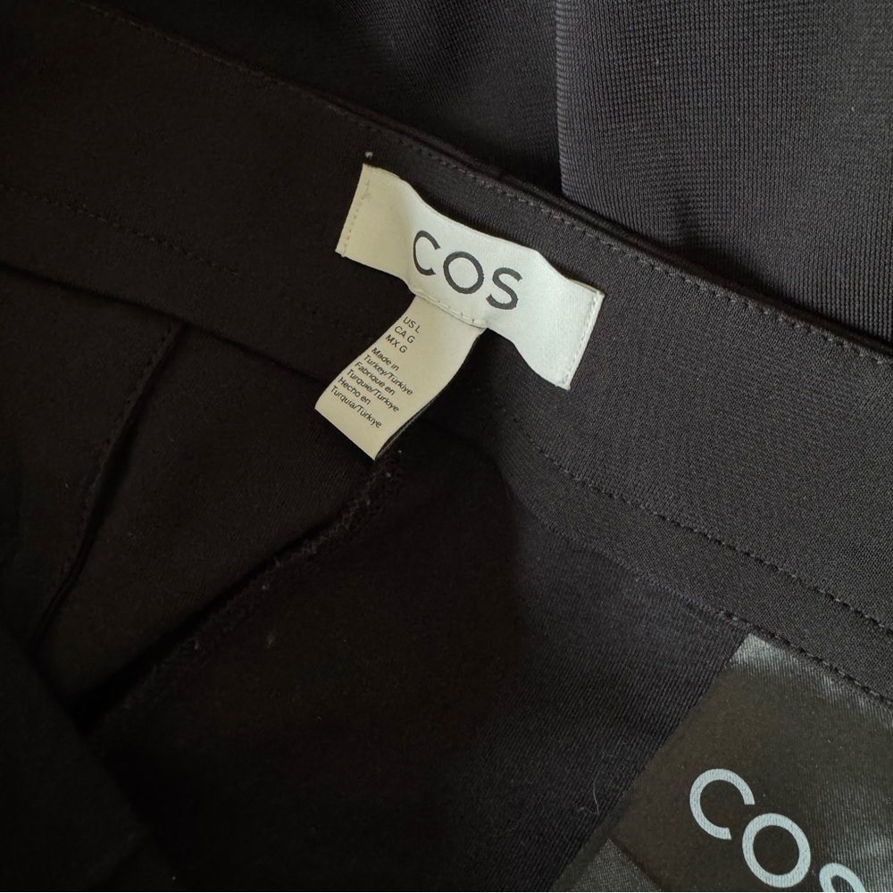 COS Black Wide-Leg Cropped Pants - Picture 5 of 5